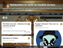 Tablet Screenshot of ebenisterie-et-tradition.net